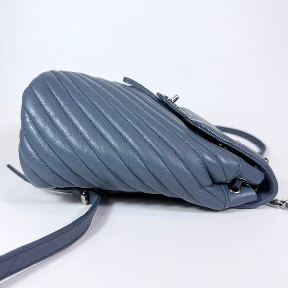 Chanel Chevron Small Urban Spirit Backpack Blue - Picture 5 of 16